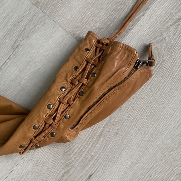 Scully soft Leather Western Braided studs Camel Tan Jacket size L vintage - Picture 15 of 16